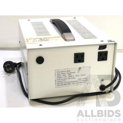 Tortech 240V to 110V Step Down Transformer