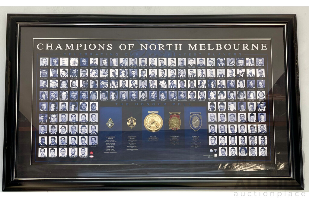 Champions of North Melbourne Football Club Framed Print