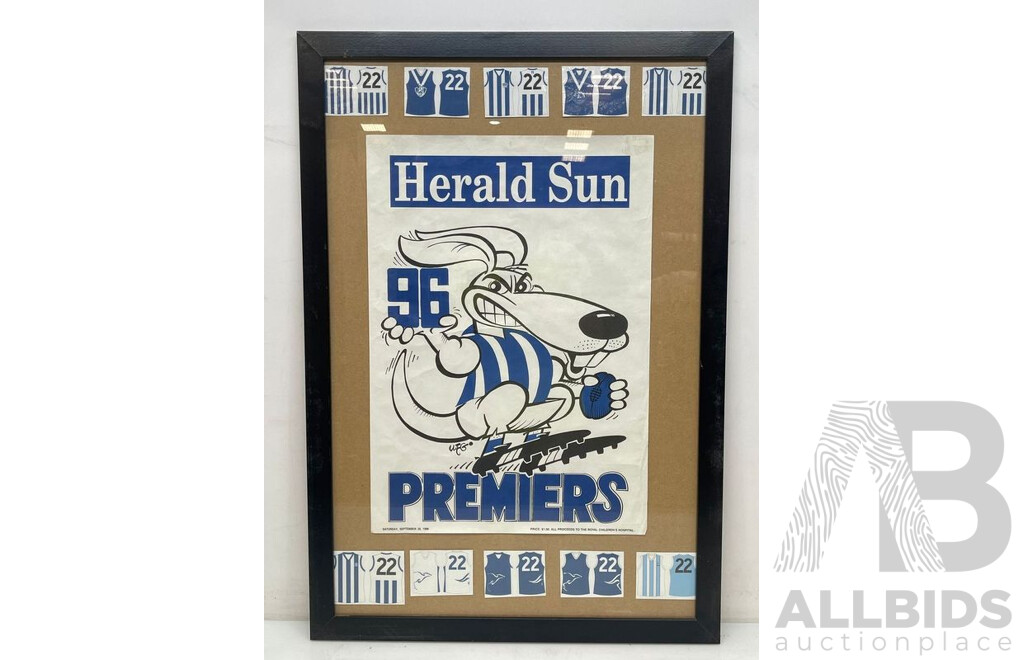 North Melbourne Kangaroos Framed 1996 Premiership Poster