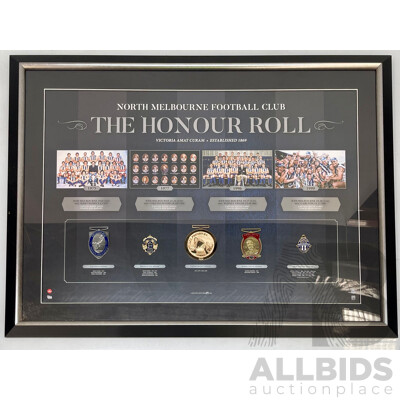 North Melbourne Football Club Honour Roll Framed Print