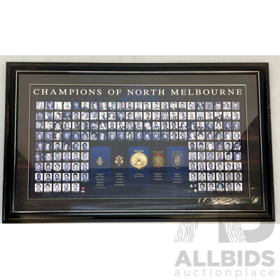 Champions of North Melbourne Football Club Framed Print