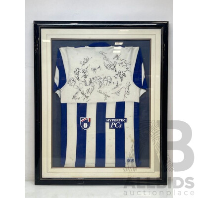 North Melbourne Kangaroos 1996 Premiership Signed Framed Football Guernsey