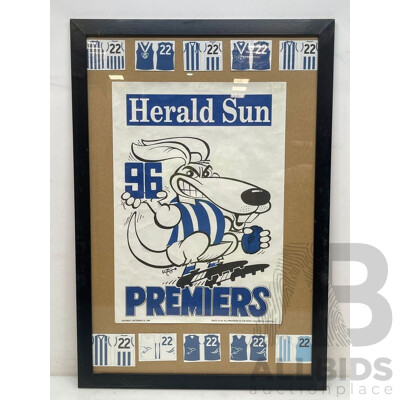 North Melbourne Kangaroos Framed 1996 Premiership Poster