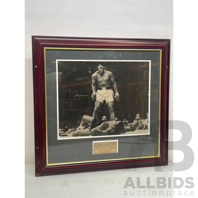 Muhammad Ali Vs Sonny Liston Signed Print