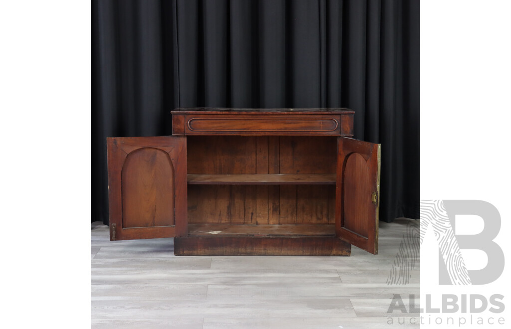 Victorian Flame Mahogany Two Door Credenza