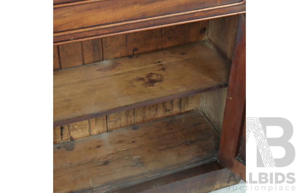 Victorian Flame Mahogany Two Door Credenza