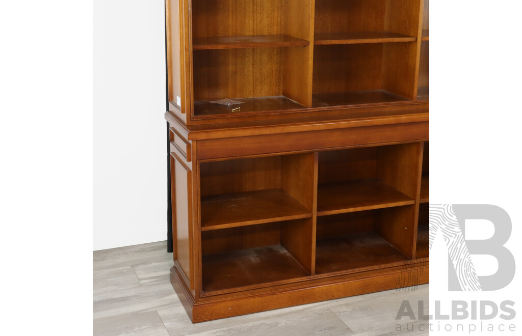 Georgian Style Mahogany Open Library Bookcase