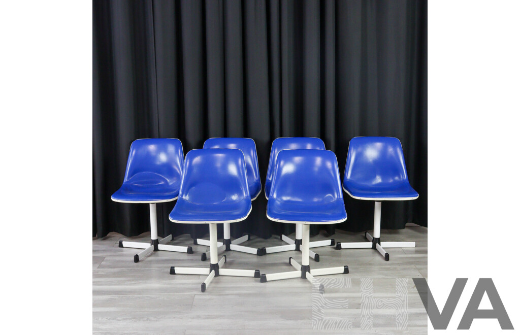 Set of Six Sebel Hobnob Swivel Chairs