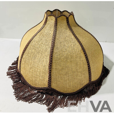 Woven Lampshade with Tassels
