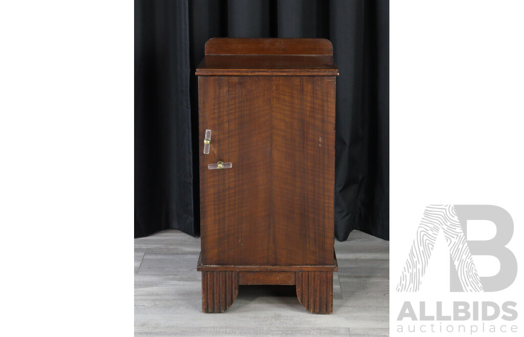 Small Timber Bedside Cabinet