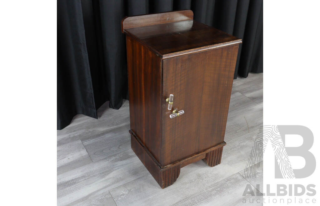 Small Timber Bedside Cabinet