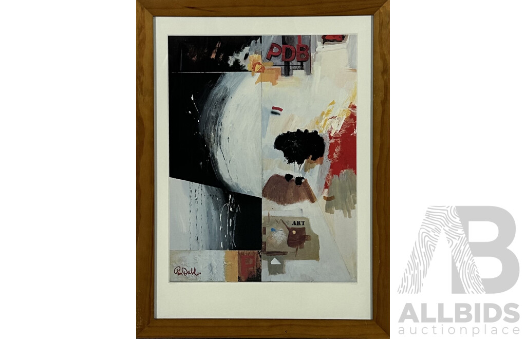 Per Dahl, (20th Century, Danish, 1930-), Reflection I and Reflection II, Quality Colour Print of Original Mixed Media Works, 77 x 57 cm (frames) (2)