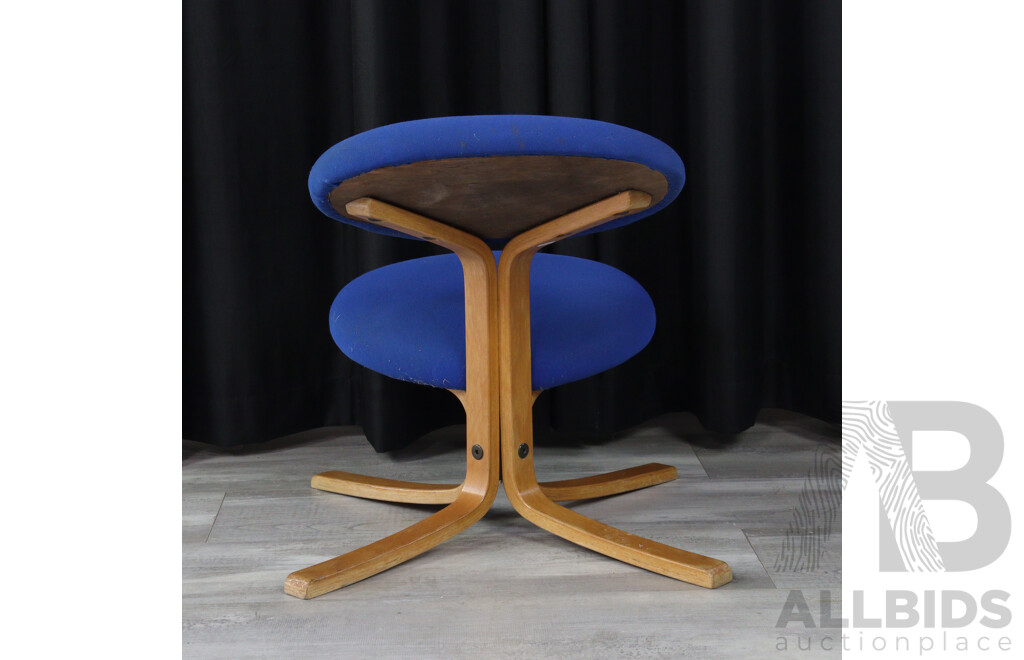 Ergonomic Stool with Fabric Top