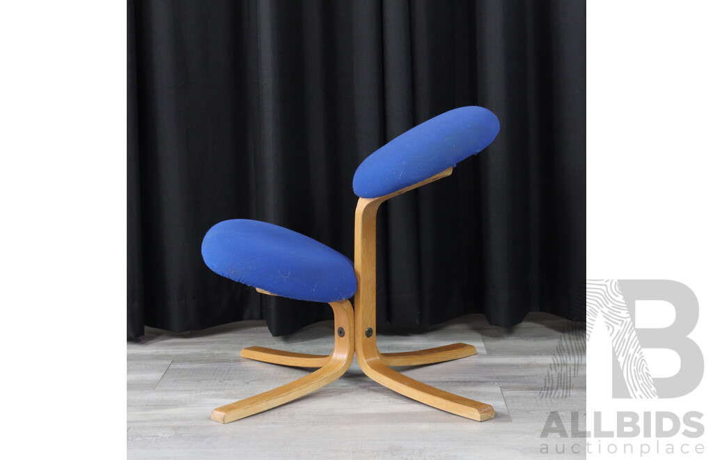 Ergonomic Stool with Fabric Top