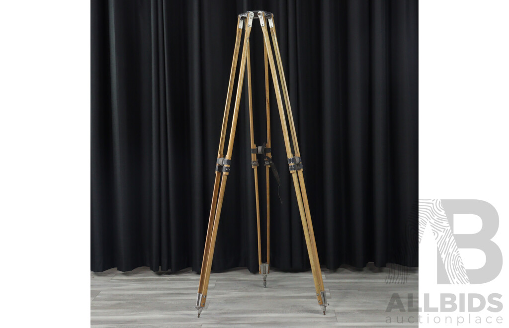 Vintage Timber Theodolite Stand