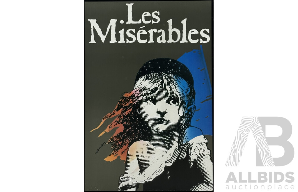 Classic Les Miserables Colour Poster Print, 77 x 51 cm (frame)