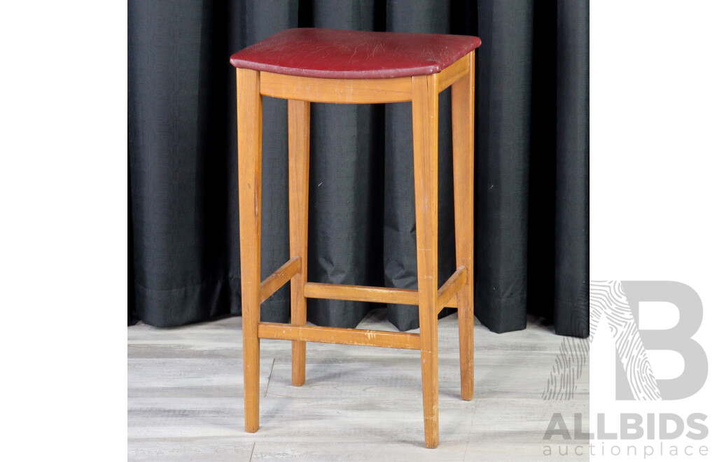 Single Teak Barstool