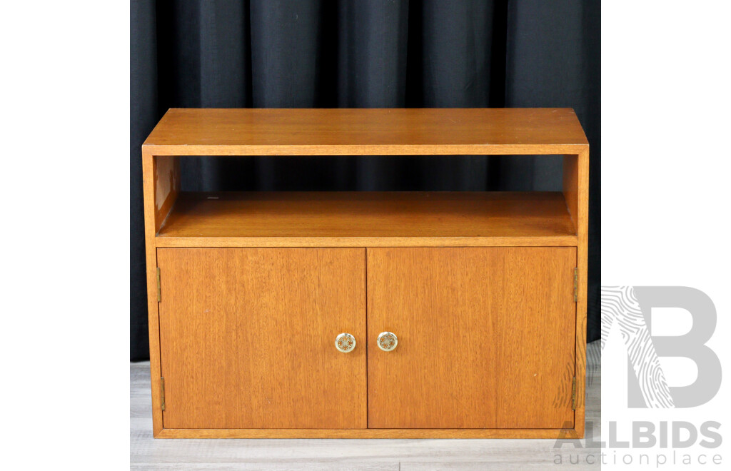 Modern Two Door Teak Cabinet