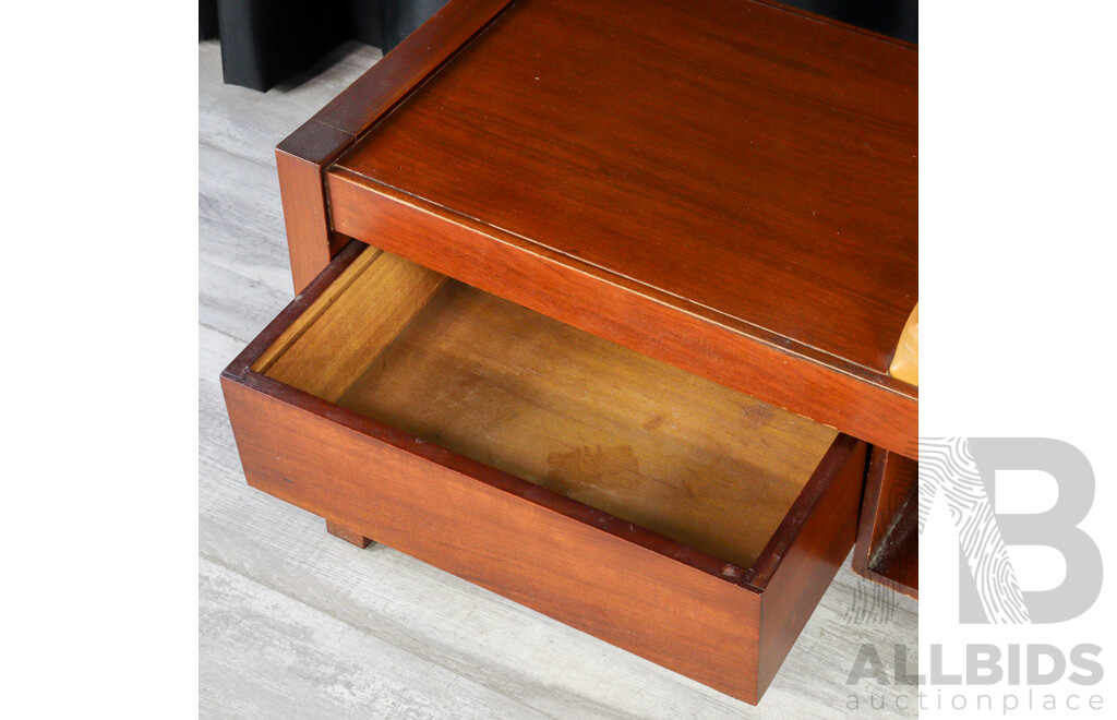 Teak Single Draw Telephone Table