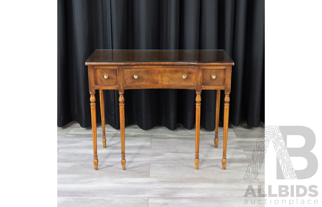 Elm Three Drawer Hall Table