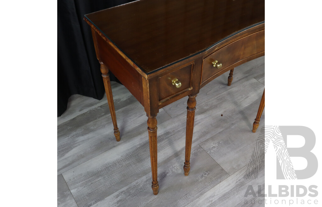 Elm Three Drawer Hall Table