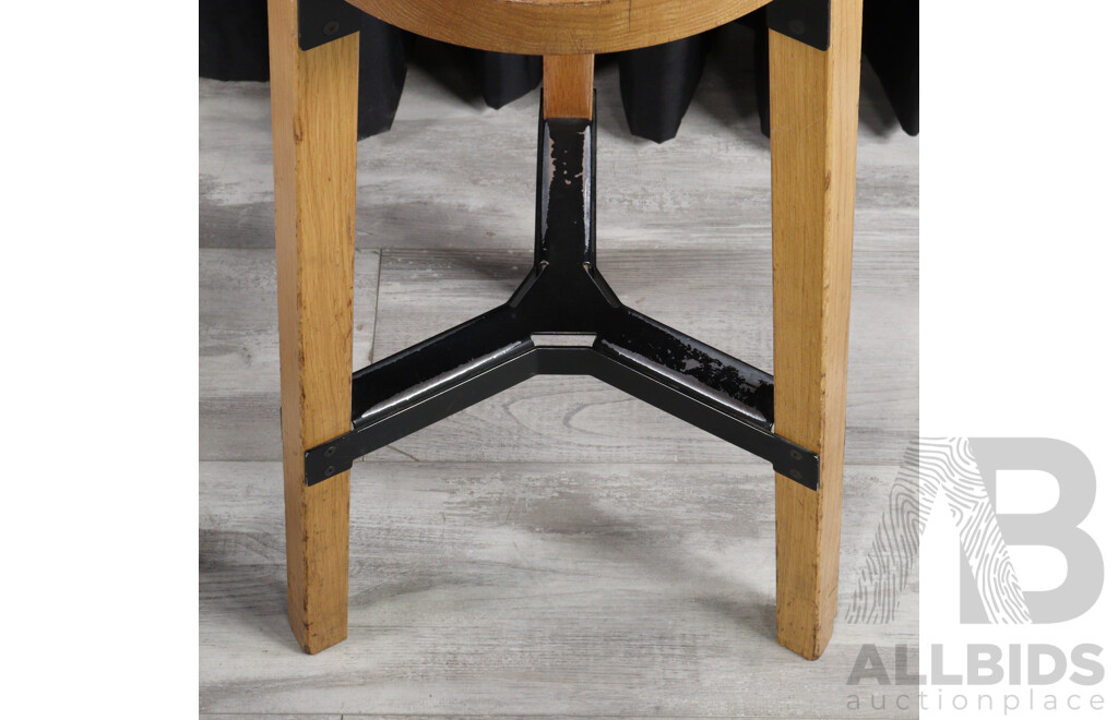 Pair of Timber Top Bar Stools