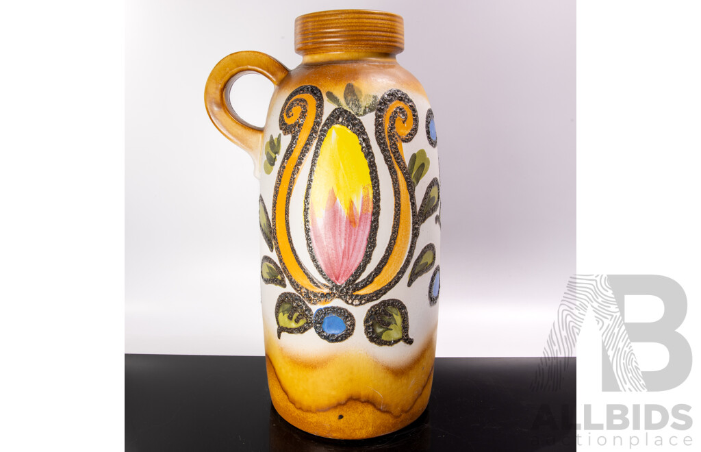 Large Funky Mid Century West German Floor Vase