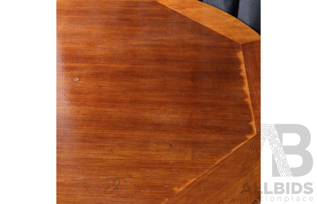 Vintage Round Teak Coffee Table