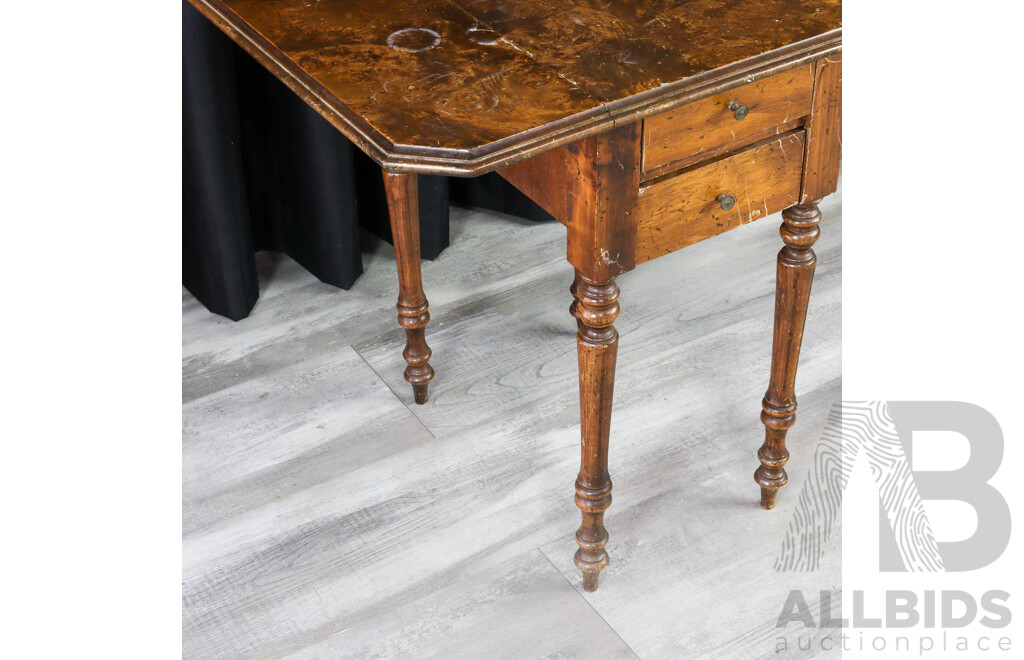 Late Edwardian Small Drop Side Side Table