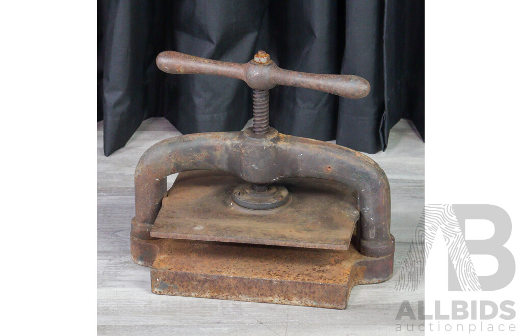 Vintage Cast Iron Book Press