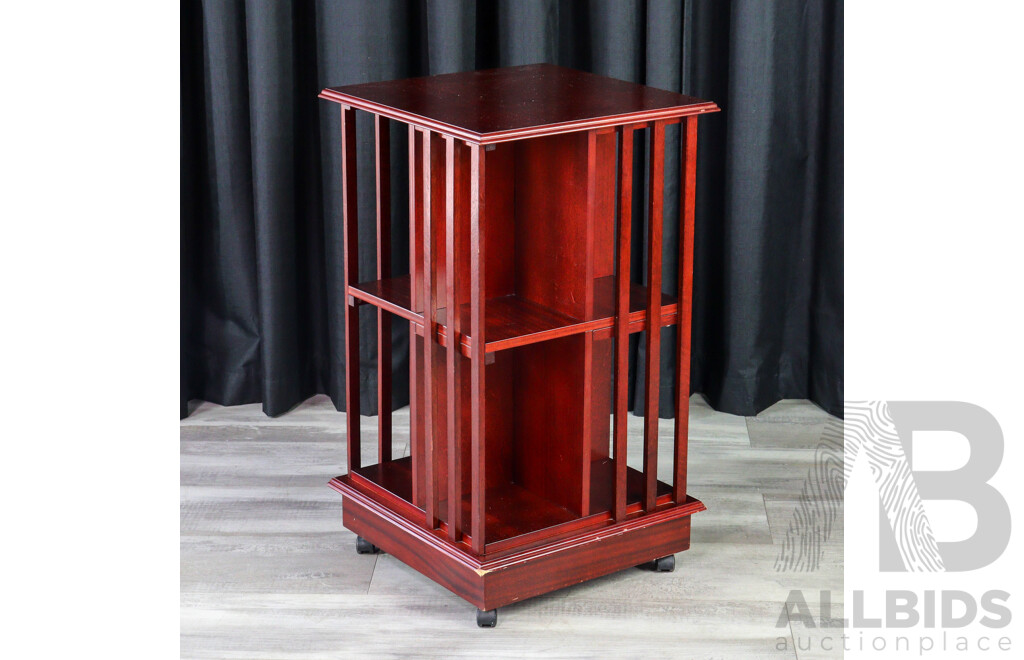 Reproduction Timber Revolving Bookcase