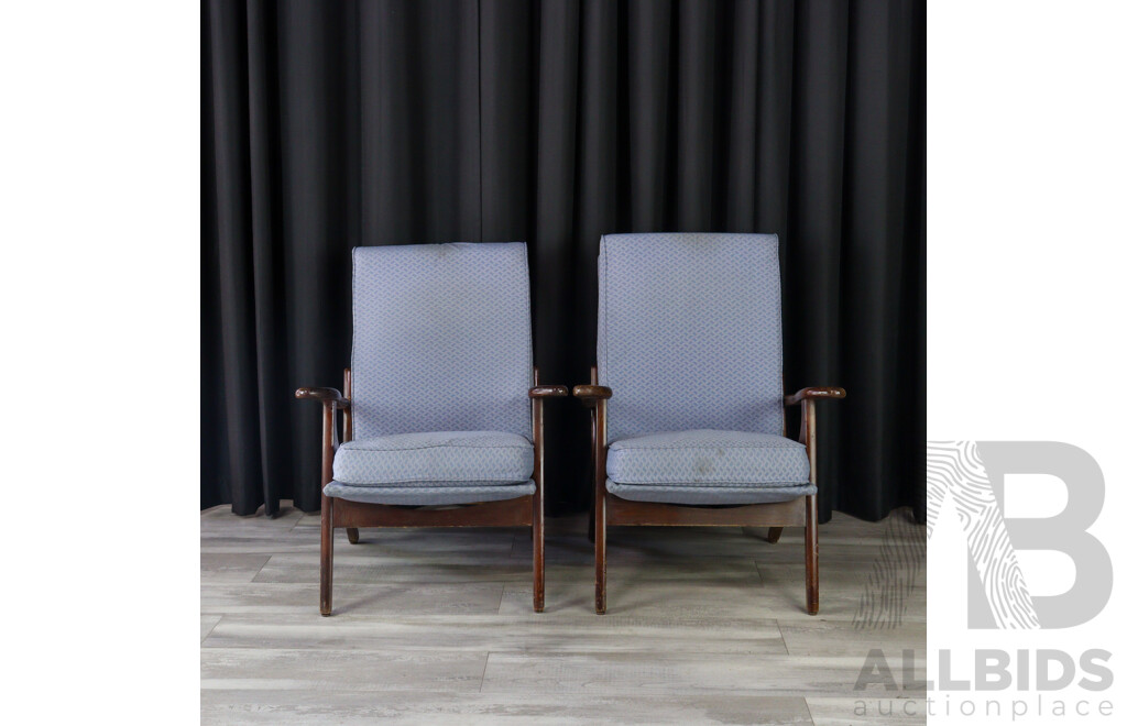 Pair of Mid Century Lounge Chairs