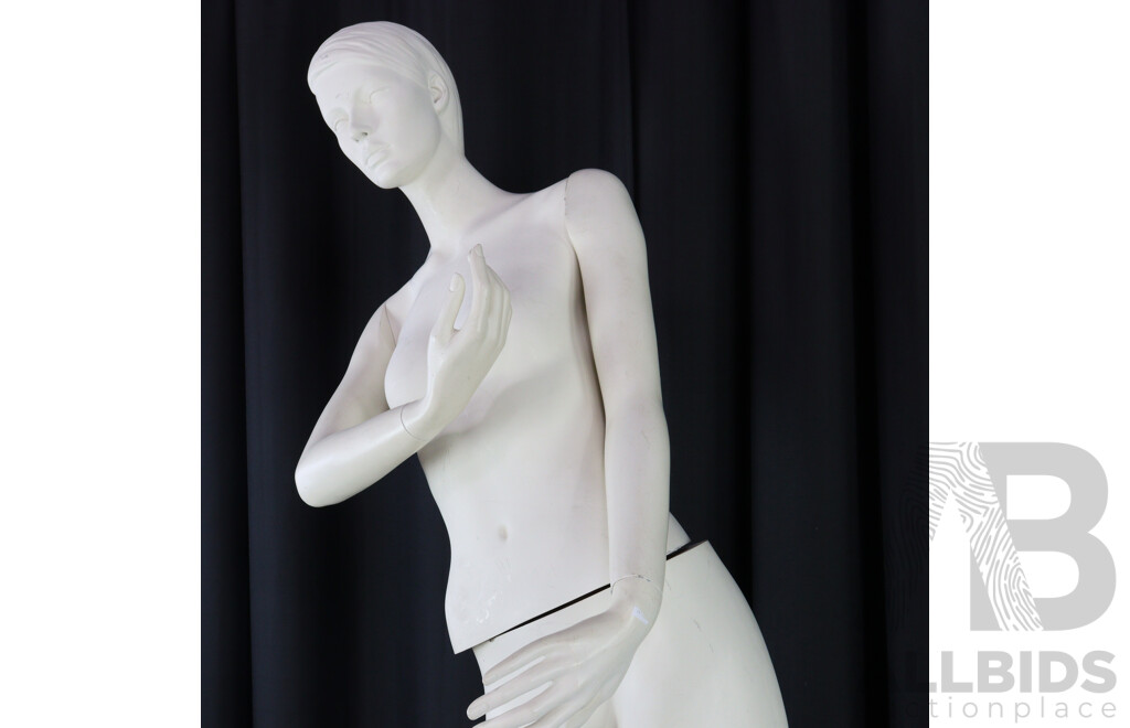 Plastic Display Cloth Mannequin on Metal Stand