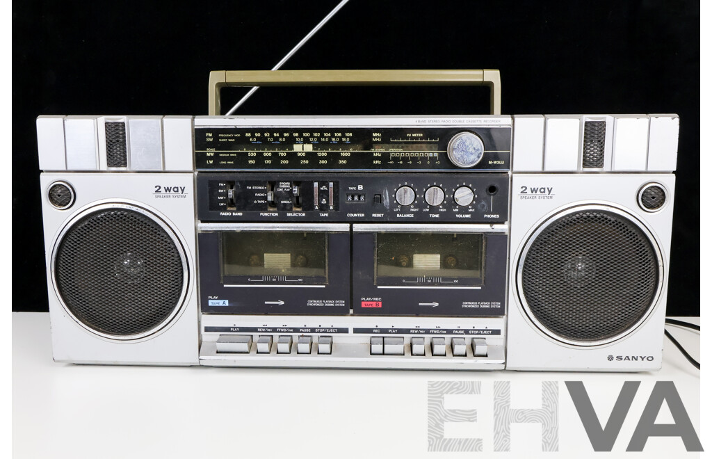 Sanyo M-W3LU Stereo Radio Cassette Recorder