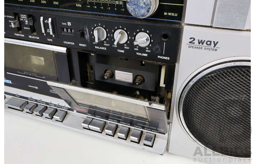 Sanyo M-W3LU Stereo Radio Cassette Recorder