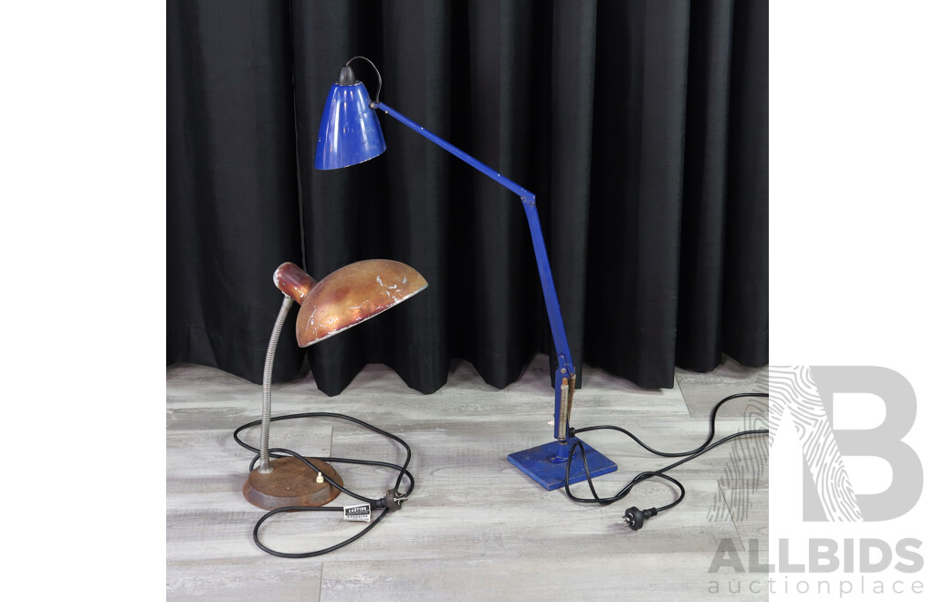 Vintage Planet Desk Lamp and Another Desk Lamp Example