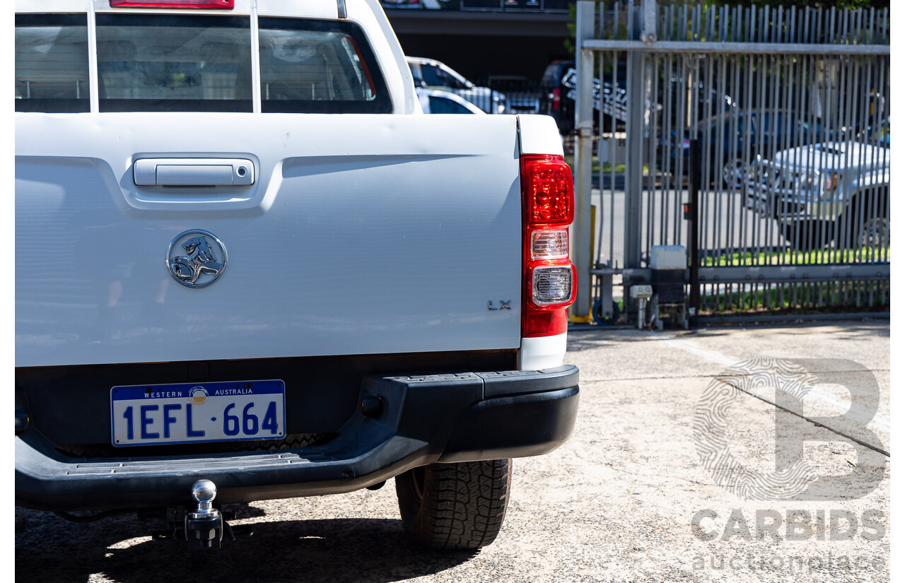 7/2013 Holden Colorado LX (4x4) RG Crew Cab P/Up White 2.8L