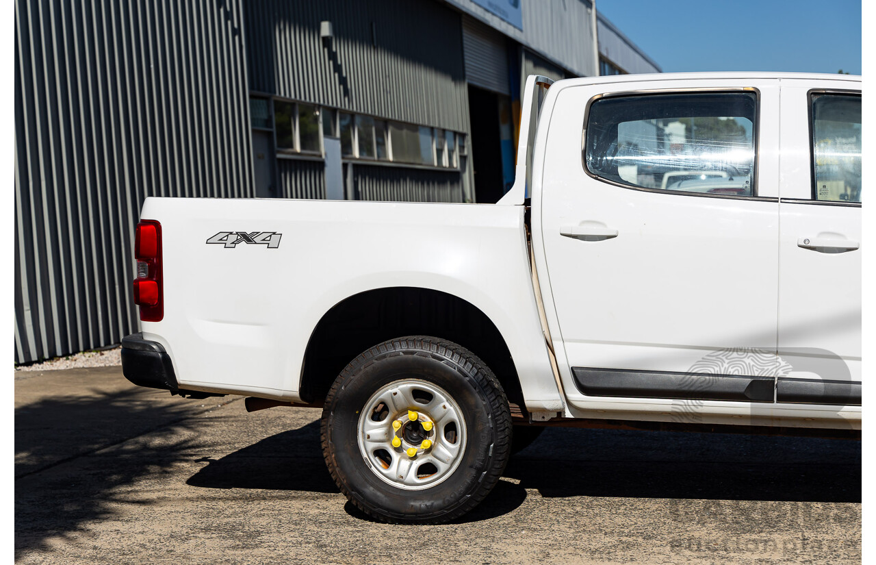 7/2013 Holden Colorado LX (4x4) RG Crew Cab P/Up White 2.8L