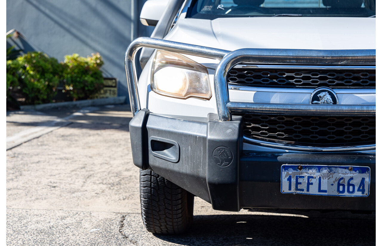 7/2013 Holden Colorado LX (4x4) RG Crew Cab P/Up White 2.8L