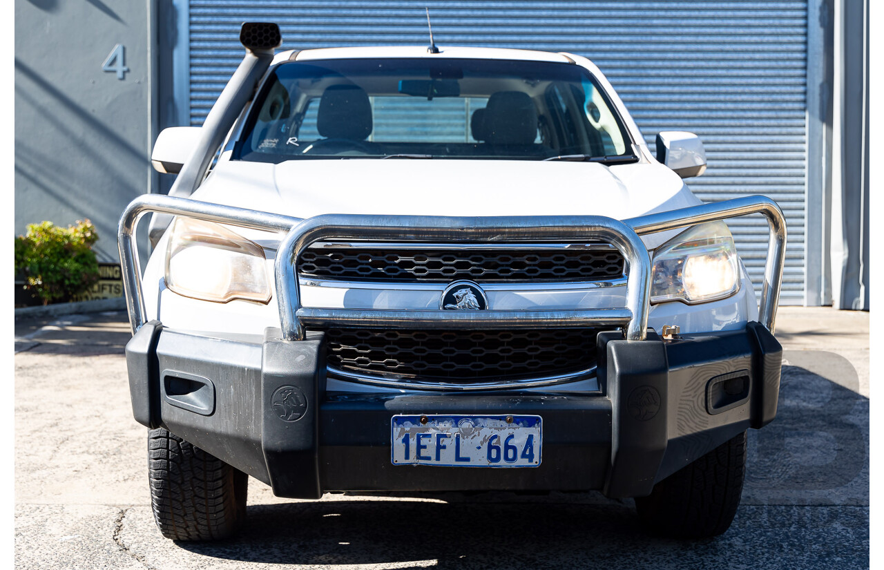 7/2013 Holden Colorado LX (4x4) RG Crew Cab P/Up White 2.8L