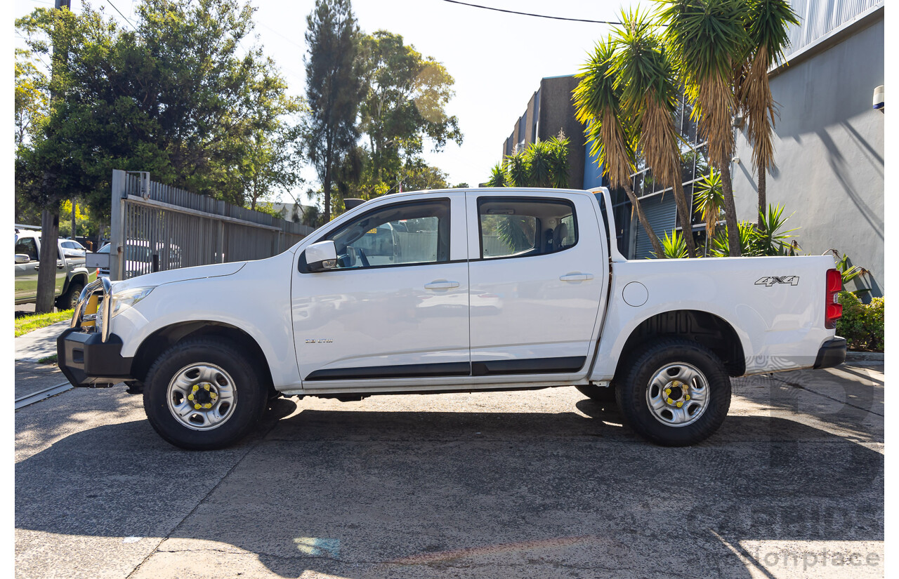 7/2013 Holden Colorado LX (4x4) RG Crew Cab P/Up White 2.8L