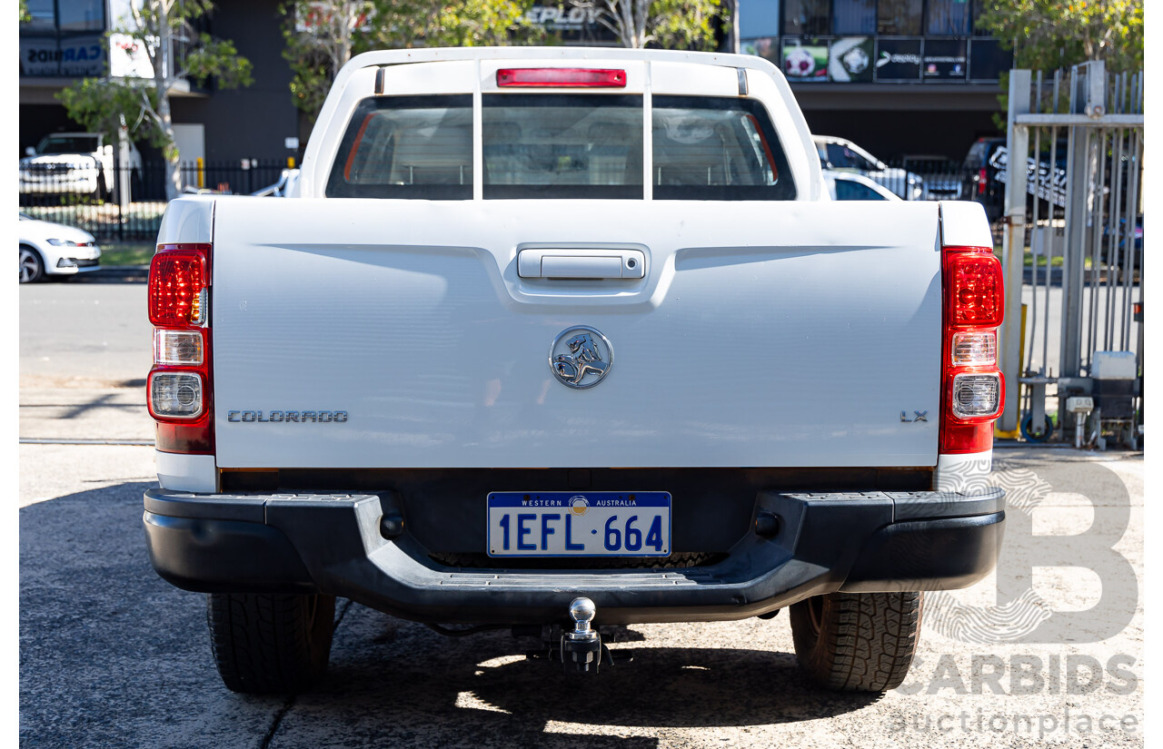 7/2013 Holden Colorado LX (4x4) RG Crew Cab P/Up White 2.8L