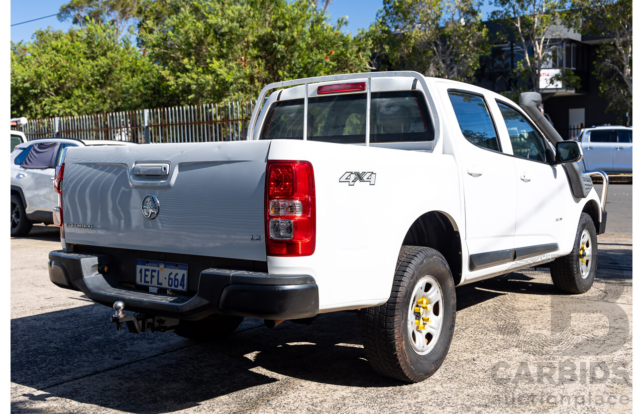 7/2013 Holden Colorado LX (4x4) RG Crew Cab P/Up White 2.8L