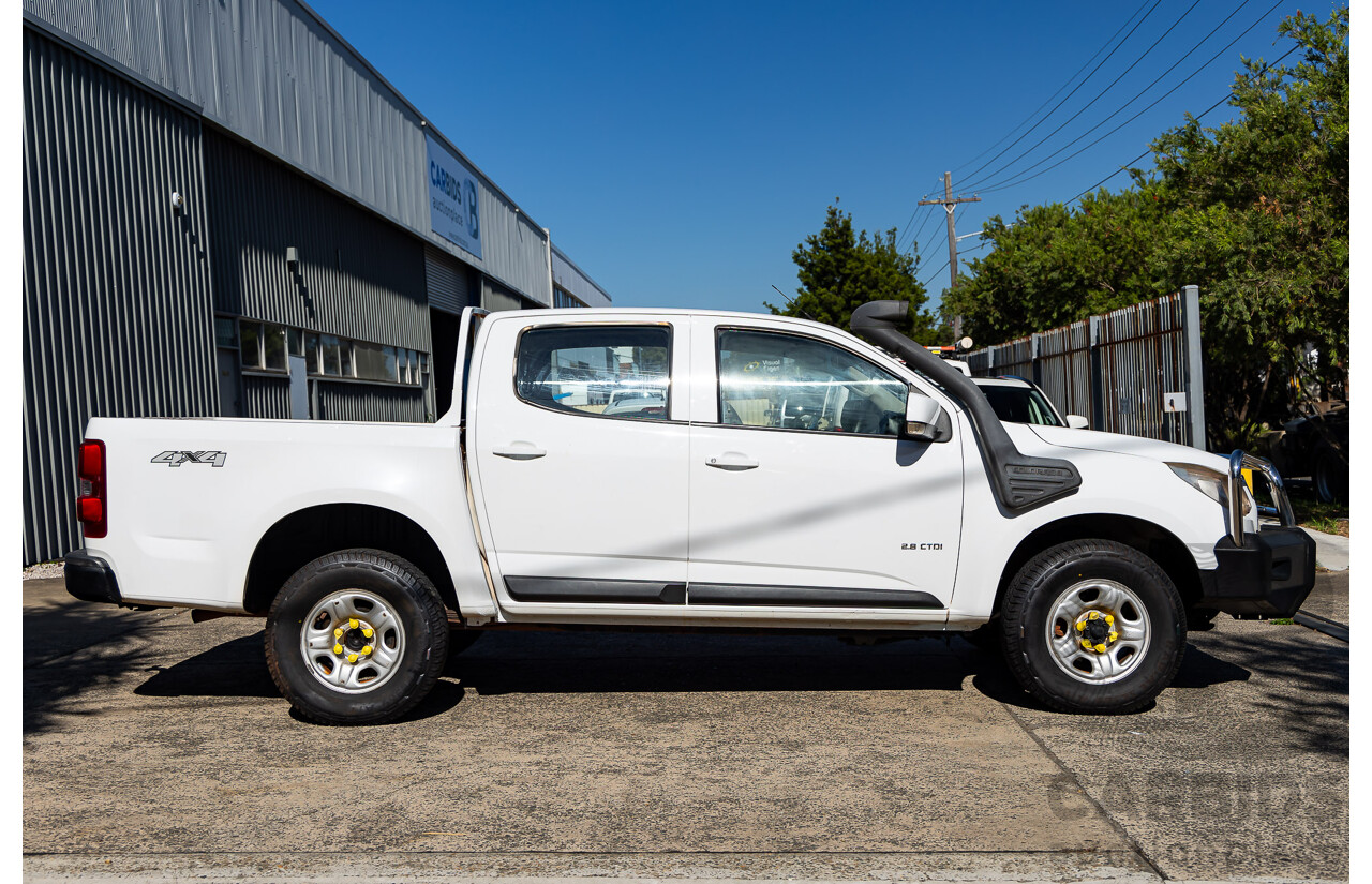 7/2013 Holden Colorado LX (4x4) RG Crew Cab P/Up White 2.8L