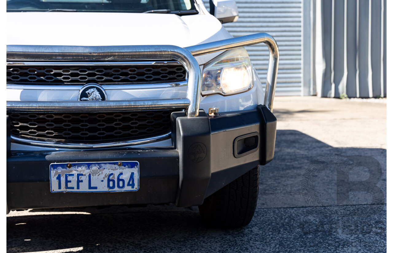 7/2013 Holden Colorado LX (4x4) RG Crew Cab P/Up White 2.8L