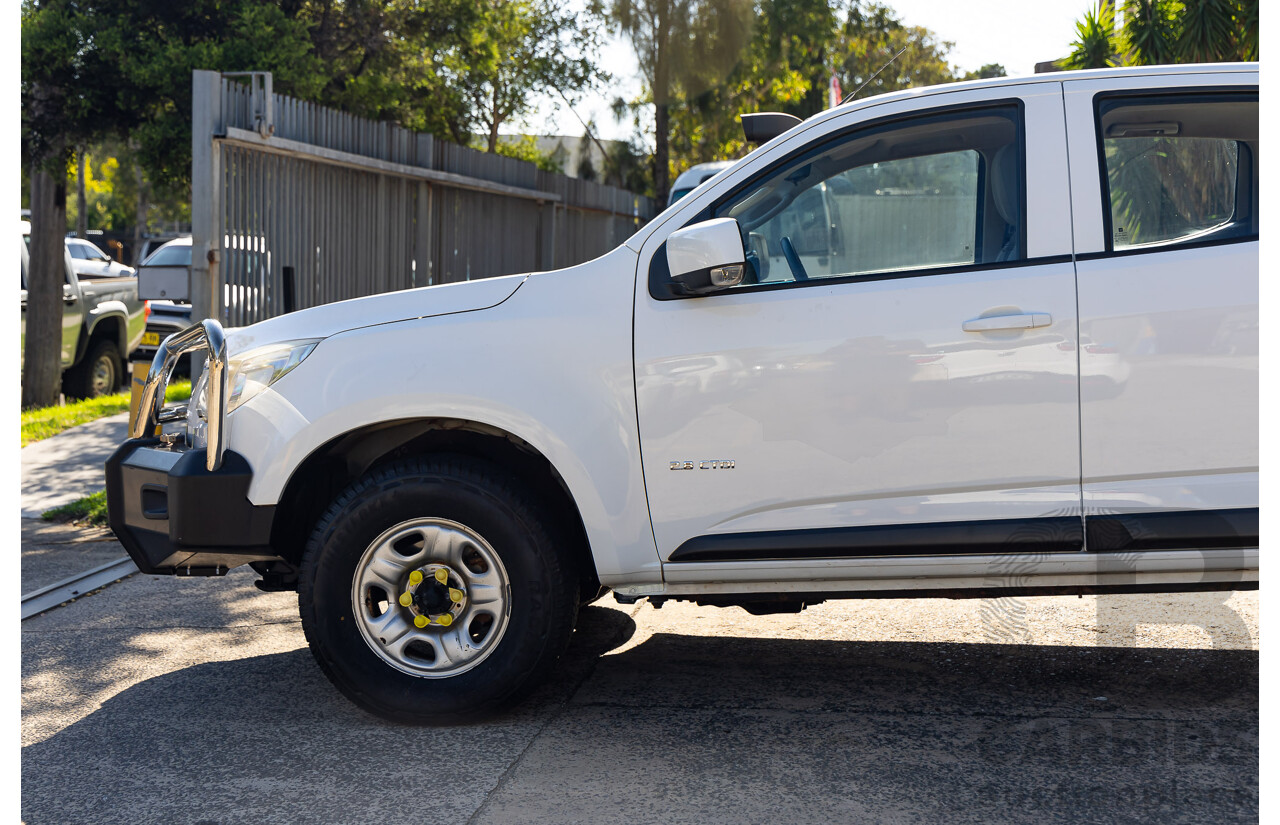 7/2013 Holden Colorado LX (4x4) RG Crew Cab P/Up White 2.8L