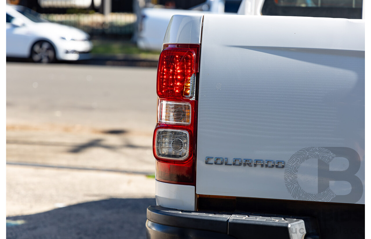 7/2013 Holden Colorado LX (4x4) RG Crew Cab P/Up White 2.8L