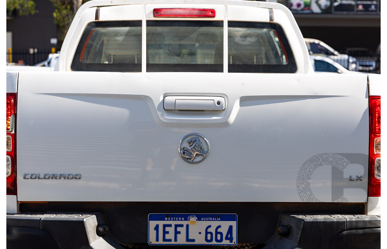 7/2013 Holden Colorado LX (4x4) RG Crew Cab P/Up White 2.8L