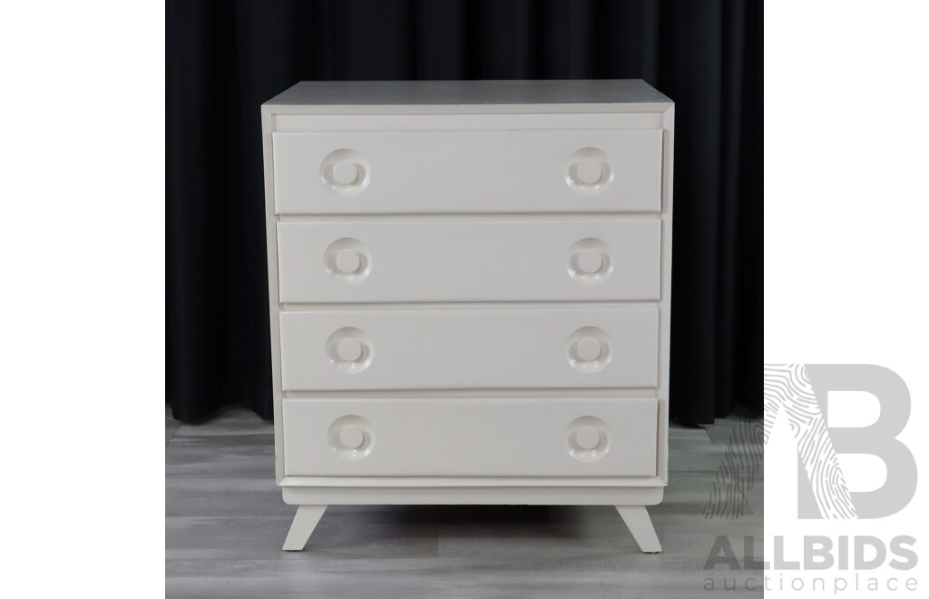 Painted Retro Chest of Four Drawers