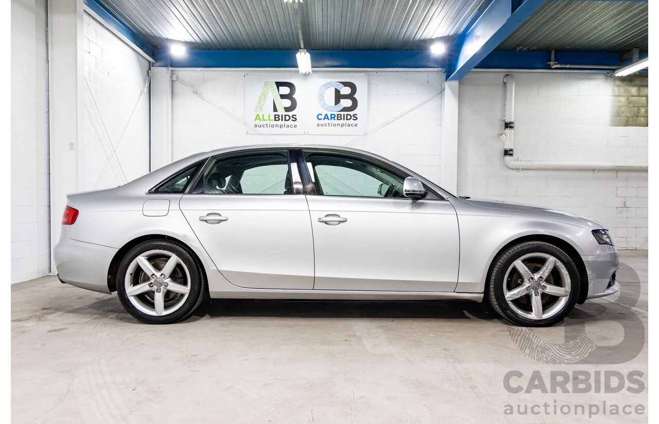 9/2008 Audi A4 3.0 TDI Quattro (AWD) B8 8K 4d Sedan Ice Silver Metallic Turbo Diesel V6 3.0L